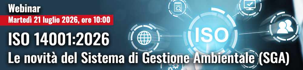 Immagine coordinata per gli webinar dell'ambiente