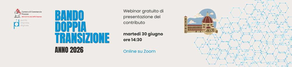Banner Webinar Presentazione Doppia Transizione