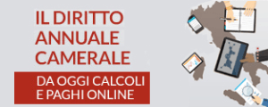 banner per accedere al servizio del diritto annuale per il calcolo e il pagamento 