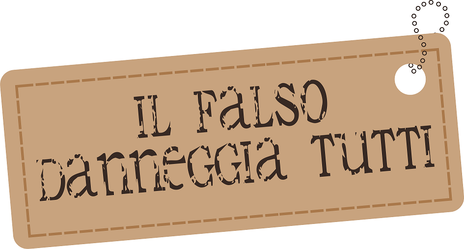 logo  dell'iniziativa il falso danneggia tutti